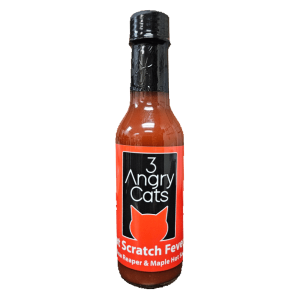 3 Angry Cats Cat Scratch Fever Carolina Reaper & Maple Hot Sauce - Modern Hustle Marketplace