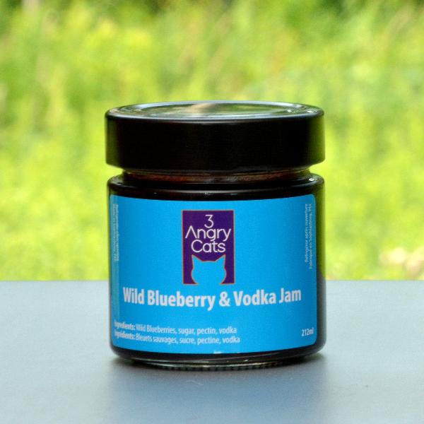 3 Angry Cats Wild Blueberry & Vodka Jam - Modern Hustle Marketplace