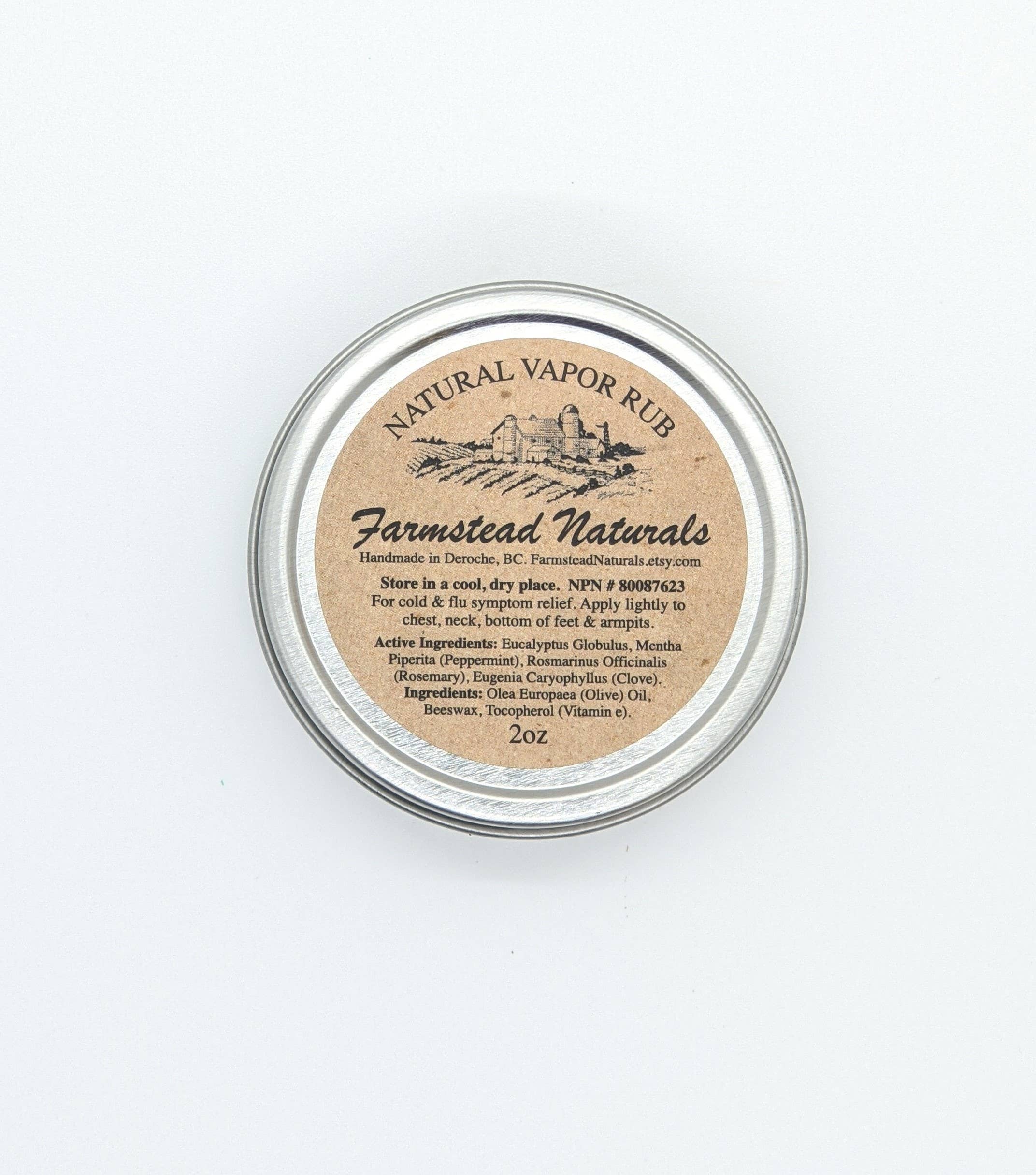 Natural Vapor Rub - Bulk - Farmstead Naturals: 60mL