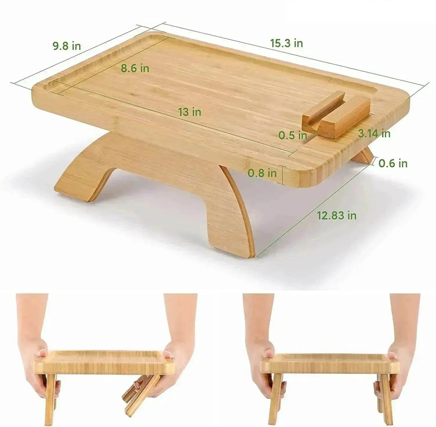 Home Decor Bamboo Sofa Portable Folding Tray