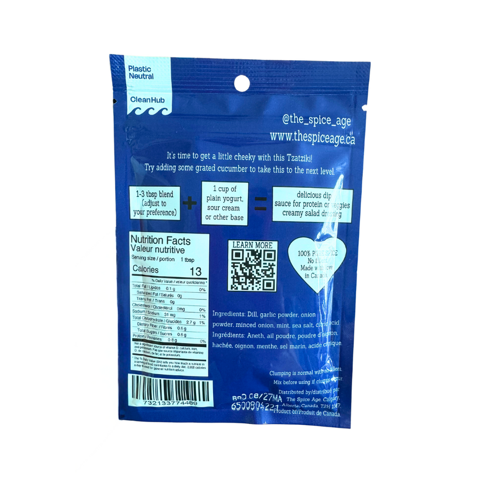 6- PACK CASE The Birthday Card you can EAT - Tzatziki Dip Mix