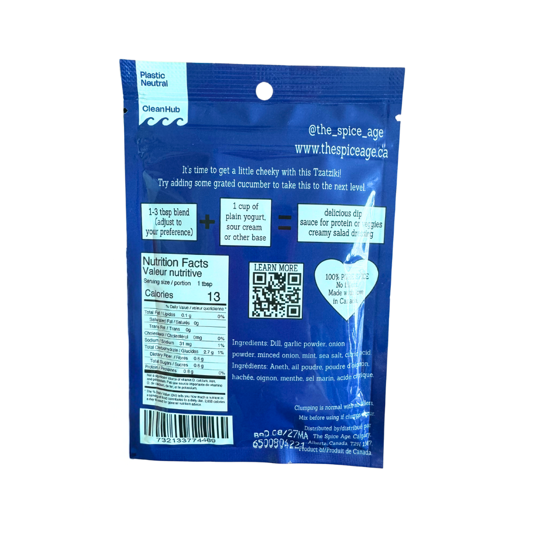 6- PACK CASE The Birthday Card you can EAT - Tzatziki Dip Mix