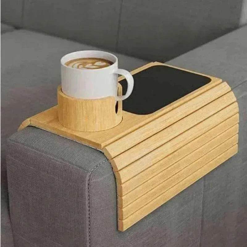 Modern Stylish Minimalist Bamboo Sofa Tray