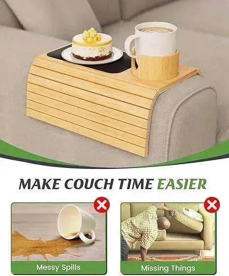 Modern Stylish Minimalist Bamboo Sofa Tray