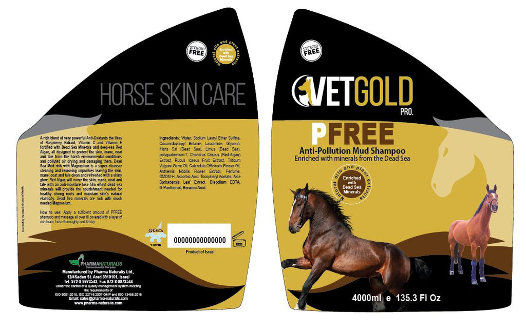 VetGold PFree Anti-Pollution Mud Shampoo 236ml