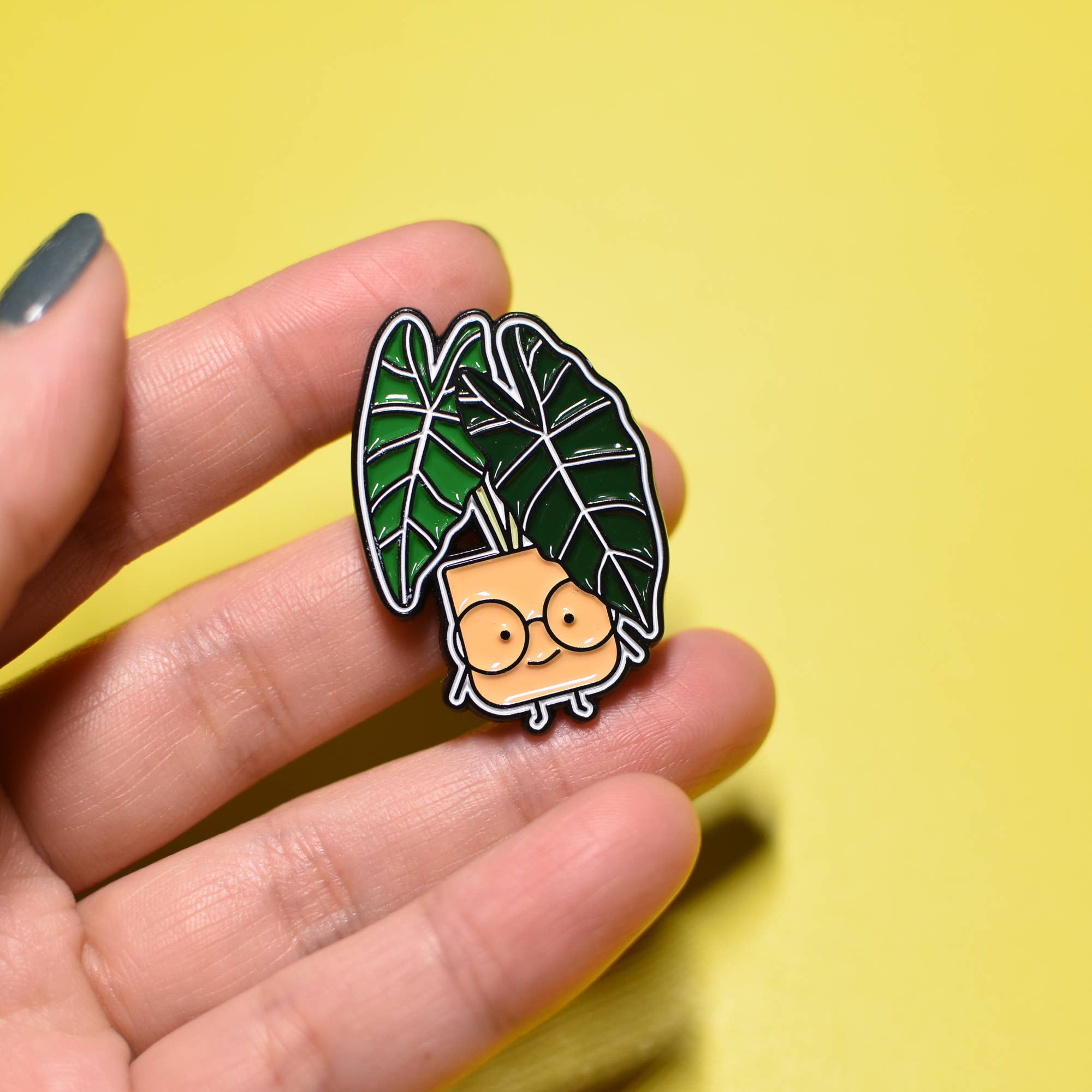 Alocasia Plant Enamel Pin - Modern Hustle Marketplace