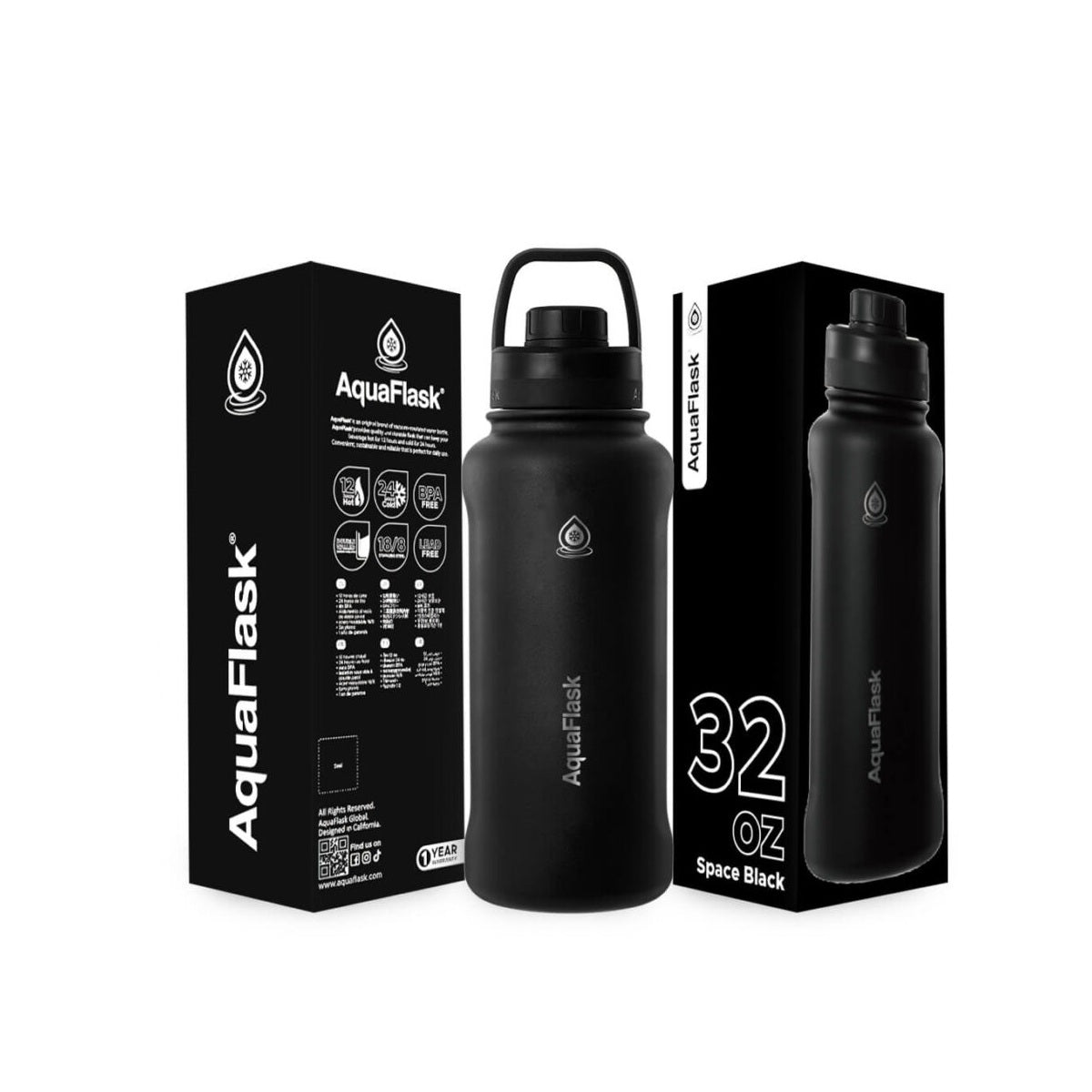 AquaFlask 935mL (32oz) Vacuum Insulated Bottle – Stainless Steel, Leak - Proof - Modern Hustle Marketplace