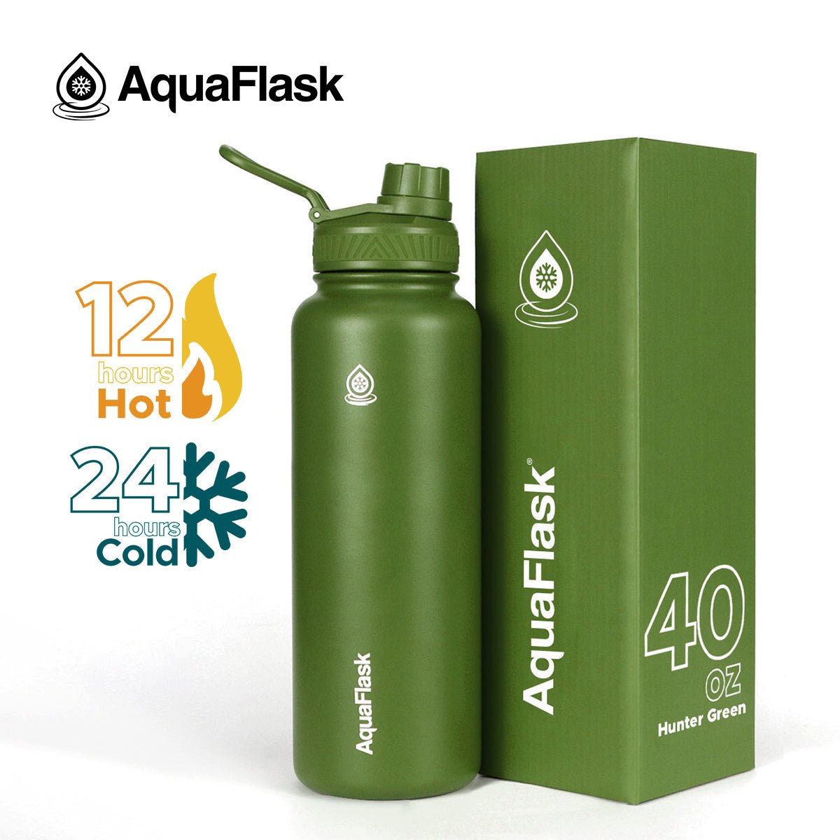 AquaFlask Original Vacuum Insulated Water Bottles 1080ml (40oz) - Modern Hustle Marketplace