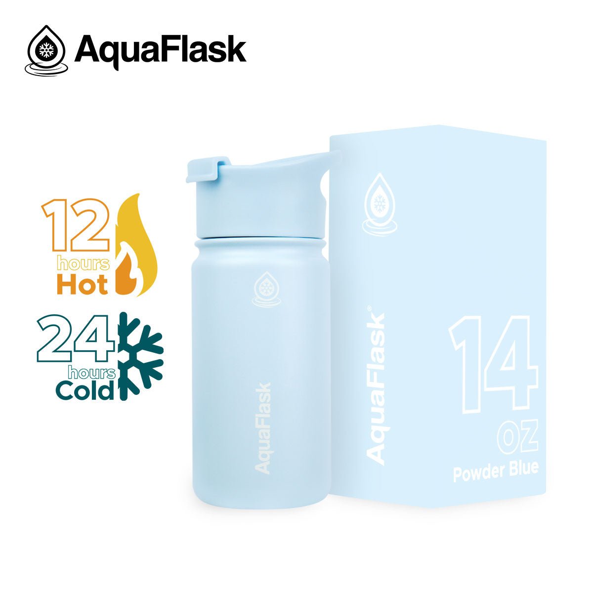 AquaFlask Original Vacuum Insulated Water Bottles 415ml (14oz) - Modern Hustle Marketplace