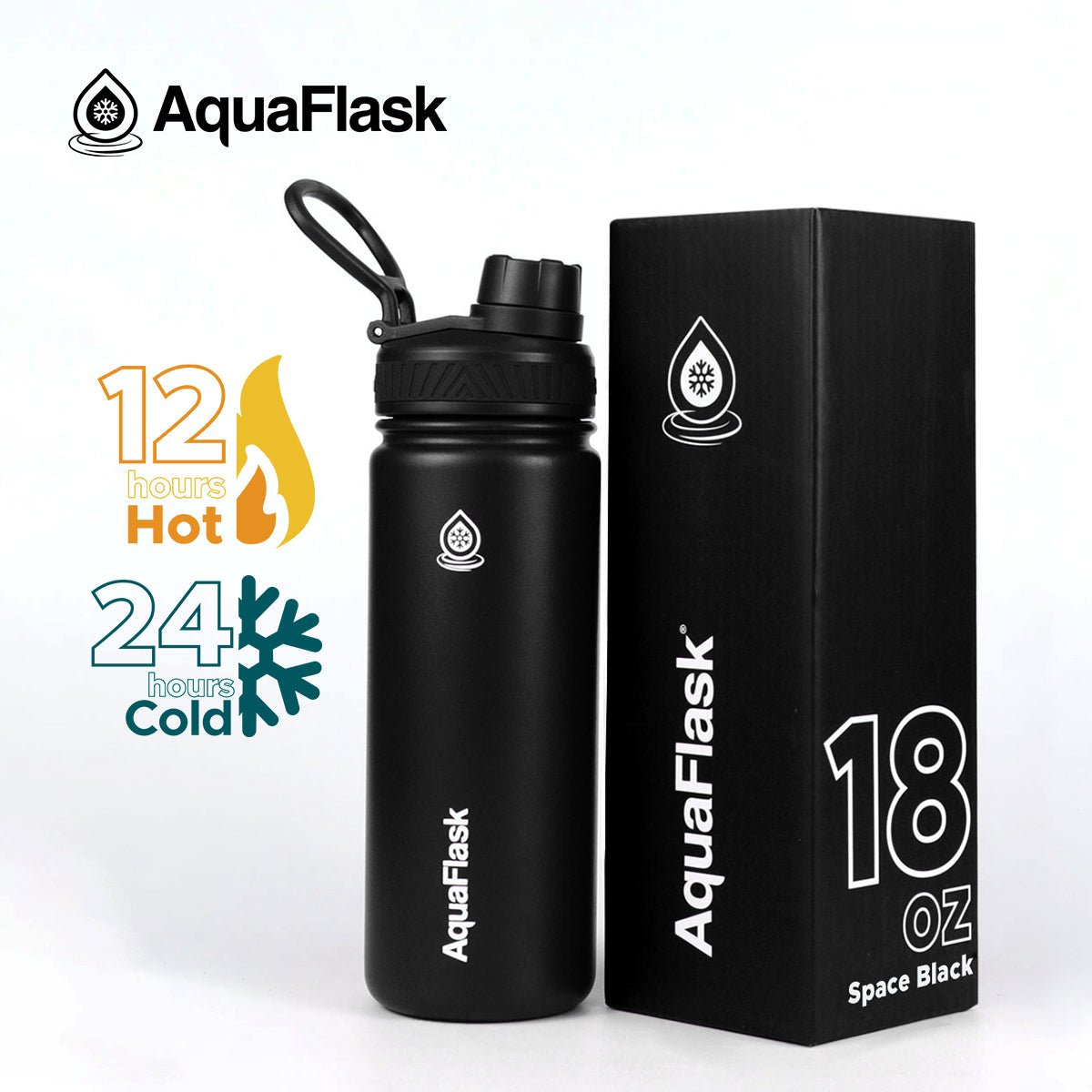 AquaFlask Original Vacuum Insulated Water Bottles 530ml (18oz) - Modern Hustle Marketplace