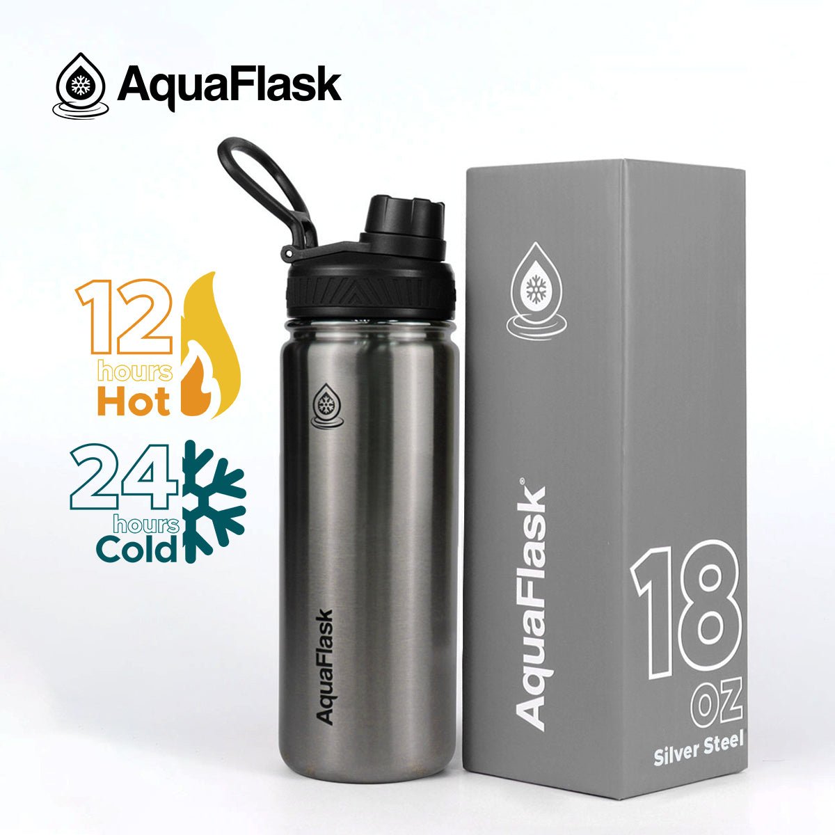 AquaFlask Original Vacuum Insulated Water Bottles 530ml (18oz) - Modern Hustle Marketplace
