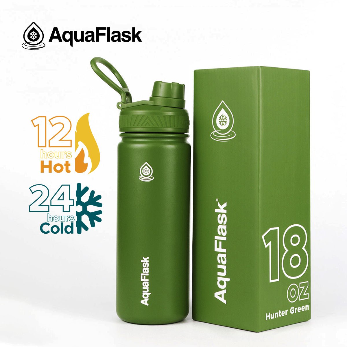 AquaFlask Original Vacuum Insulated Water Bottles 530ml (18oz) - Modern Hustle Marketplace