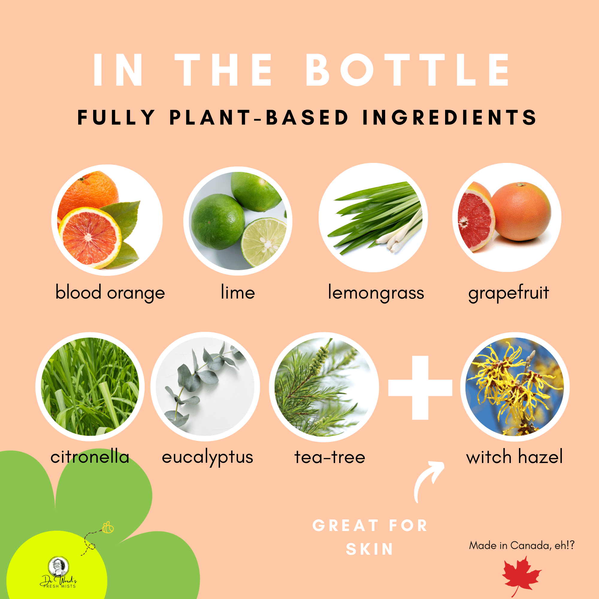 Athletic Fresh Mist CITRUS - 100% All - Natural - 16oz/473ml - Modern Hustle Marketplace