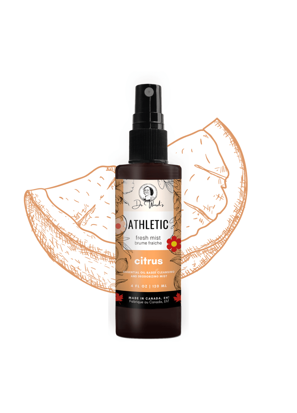 Athletic Fresh Mist CITRUS - 100% All - Natural - 4oz 120ml - Modern Hustle Marketplace