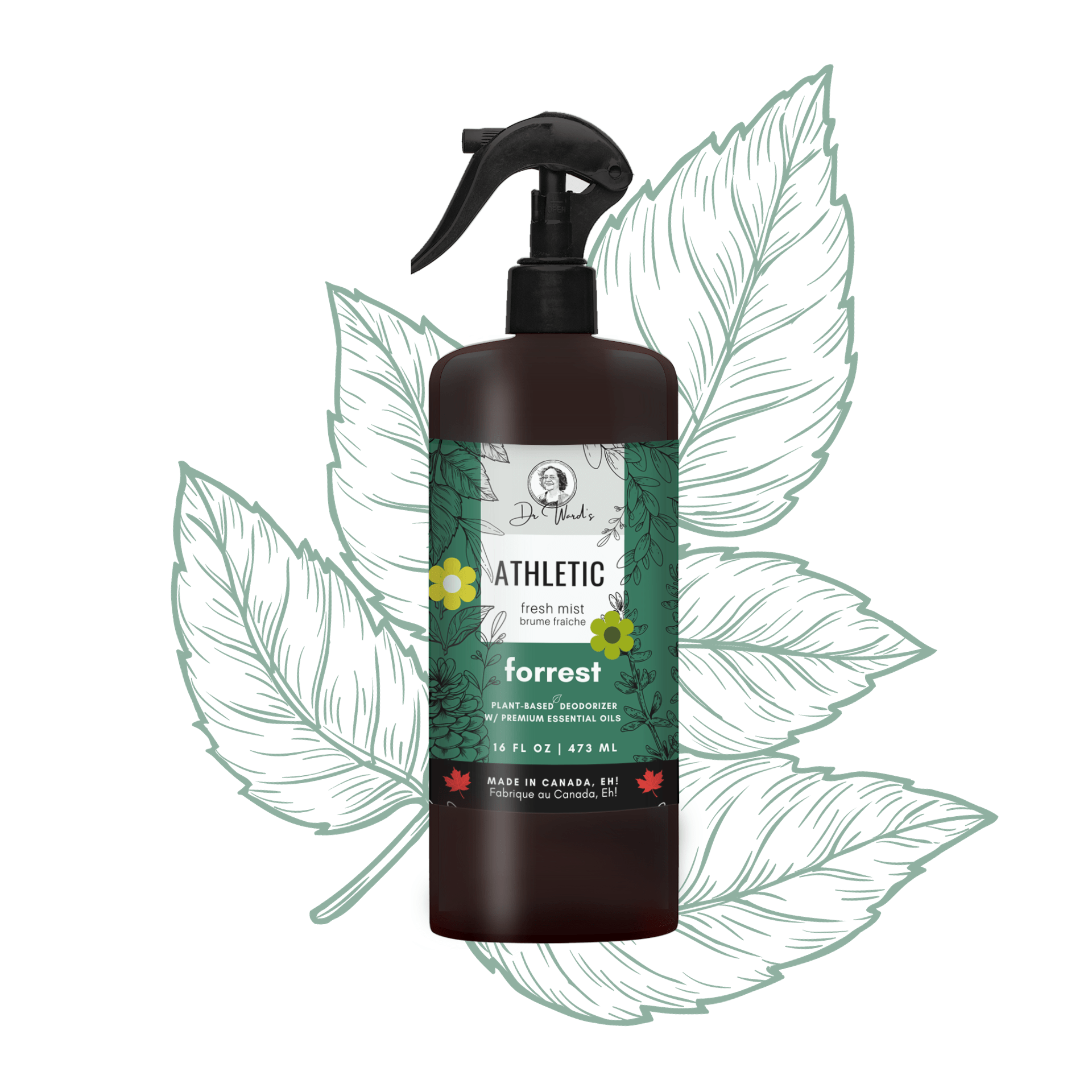 Athletic Fresh Mist FORREST - 100% All - Natural - 16oz/473ml - Modern Hustle Marketplace
