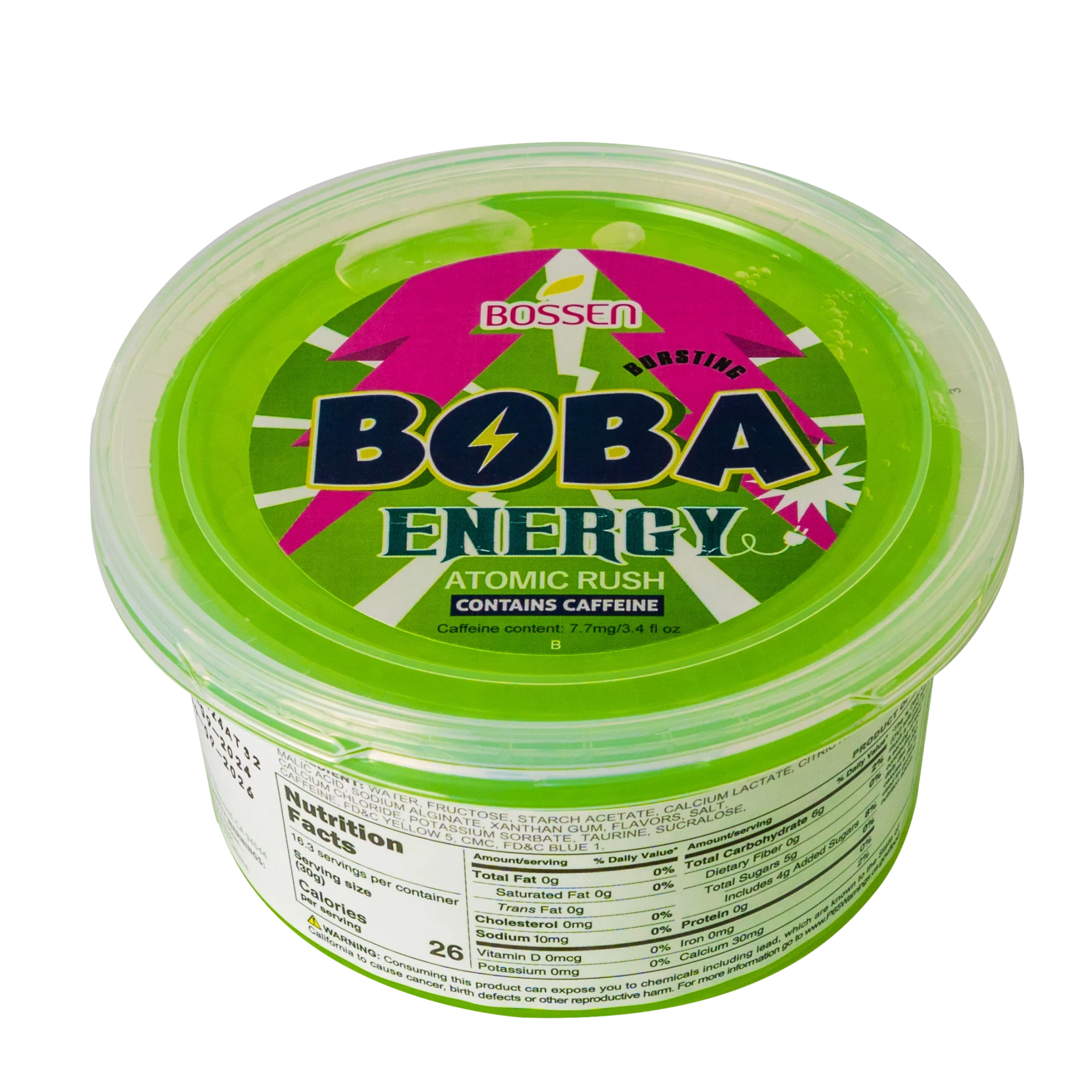 Atomic Rush Bursting Boba ENERGY | Caffeinated Popping Boba | Foodservice Bossen Canada Distribution - Modern Hustle Marketplace