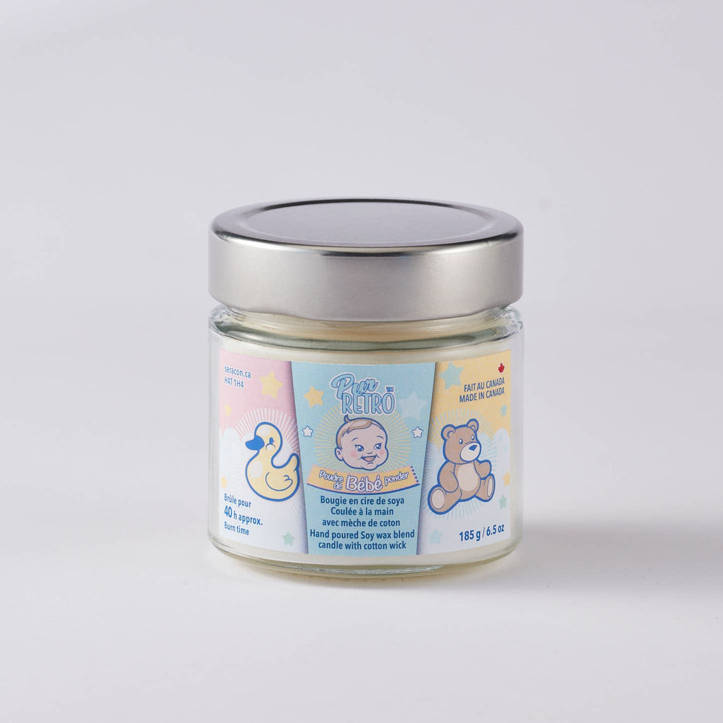 Baby Powder Mason Jar Candle - Pure Serenity in Classic Styl - Modern Hustle Marketplace