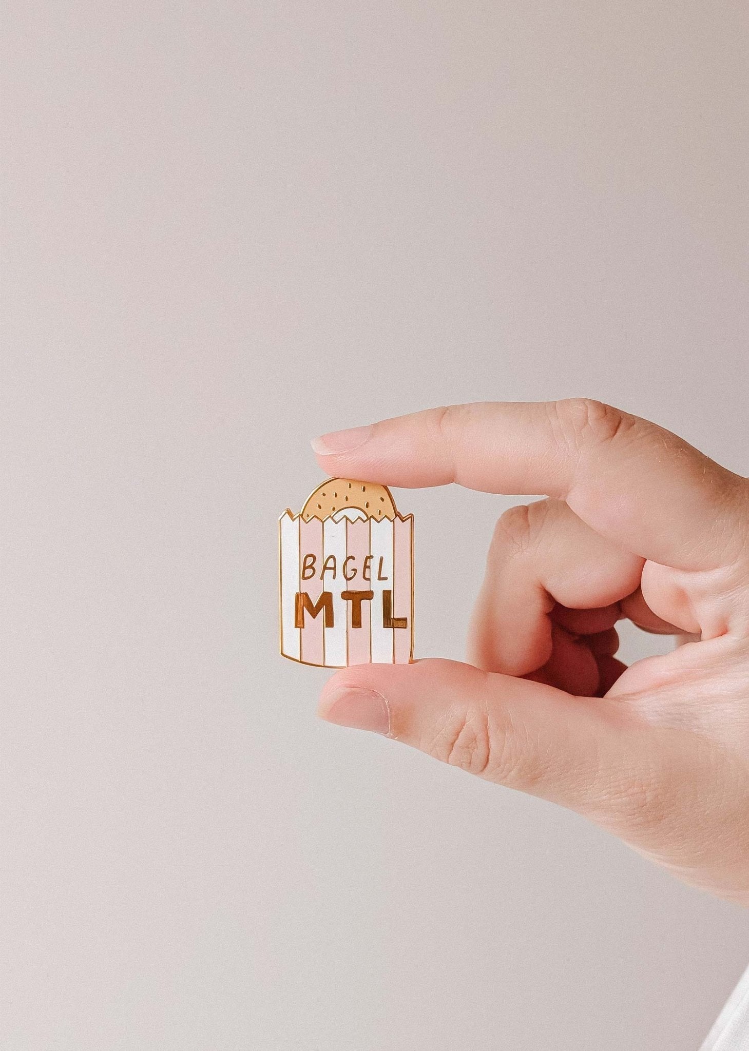 Bagel MTL Enamel Pin - Modern Hustle Marketplace