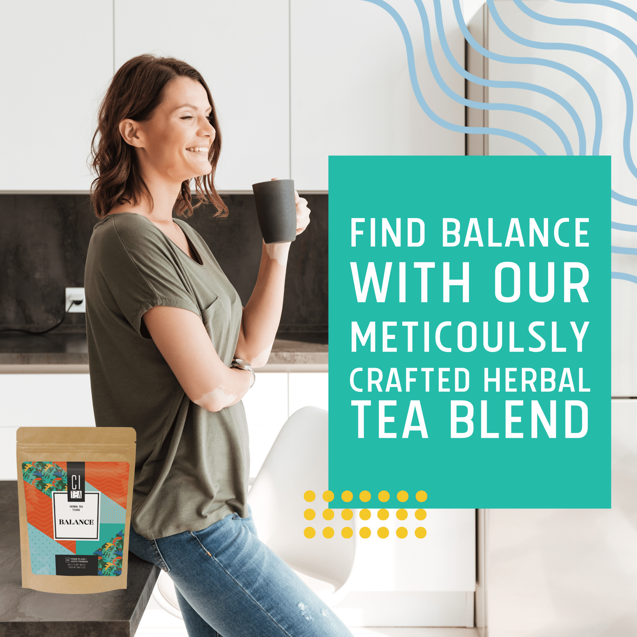 Balance Herbal Tea Pyramid Tea Bags - Modern Hustle Marketplace