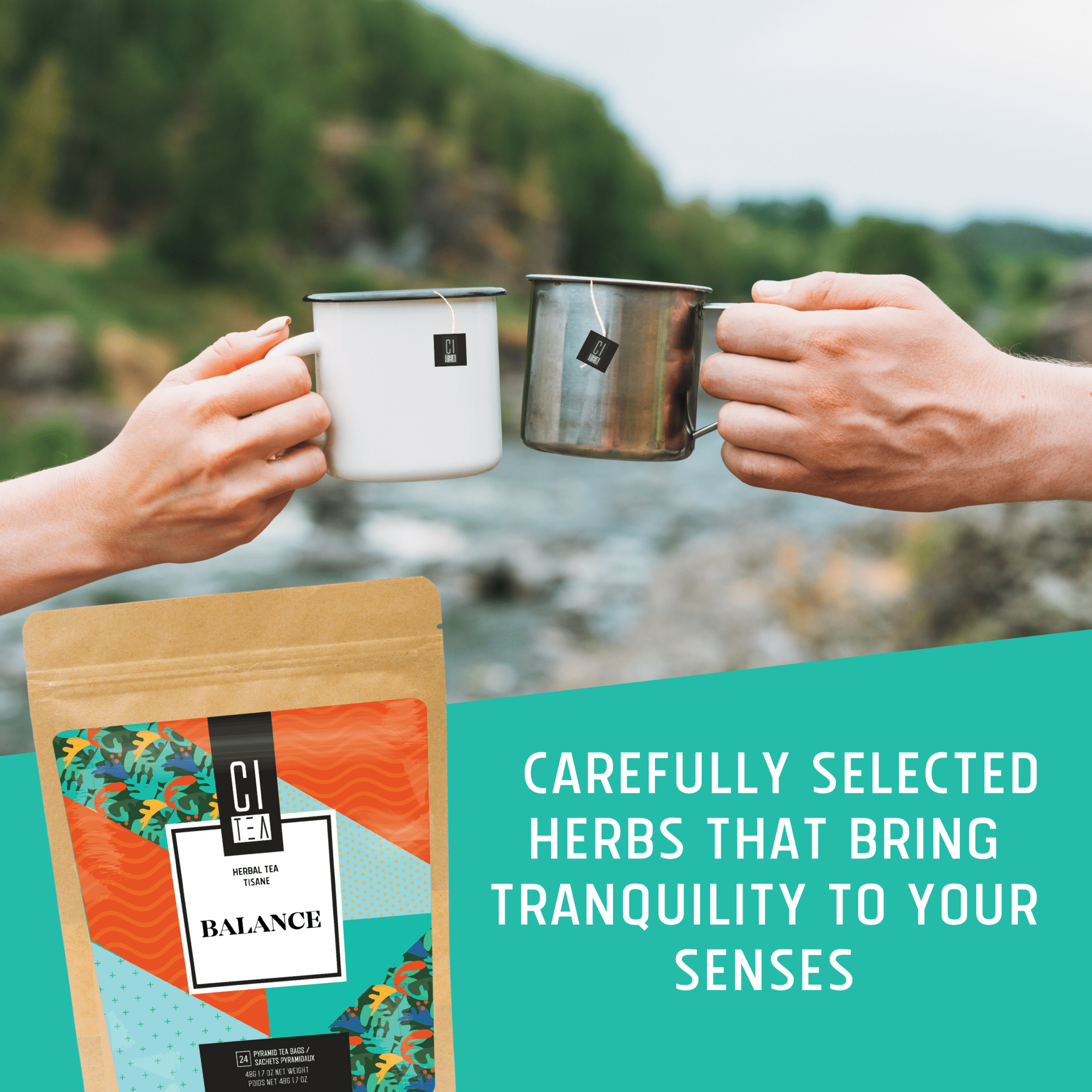Balance Herbal Tea Pyramid Tea Bags - Modern Hustle Marketplace