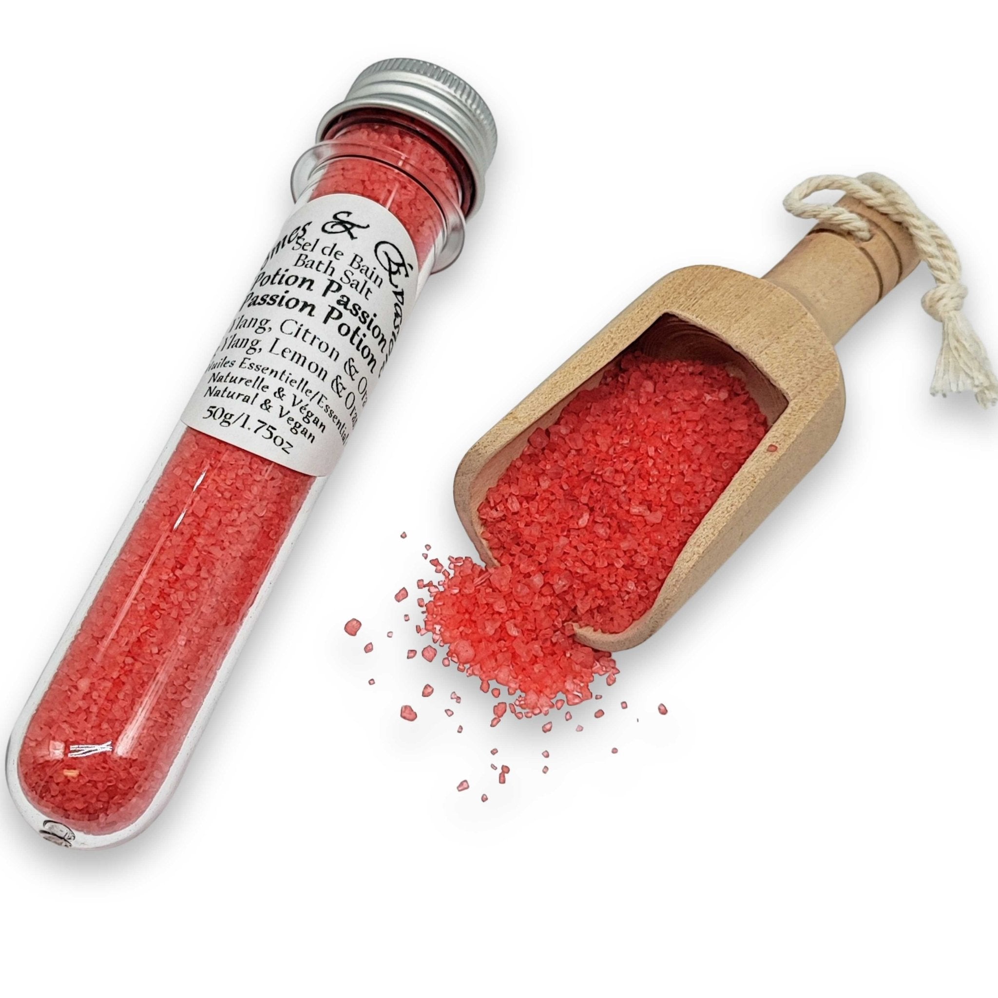 Bath Salt - Passion Potion - Ylang Ylang, Lemon & Orange Essential Oil - Modern Hustle Marketplace