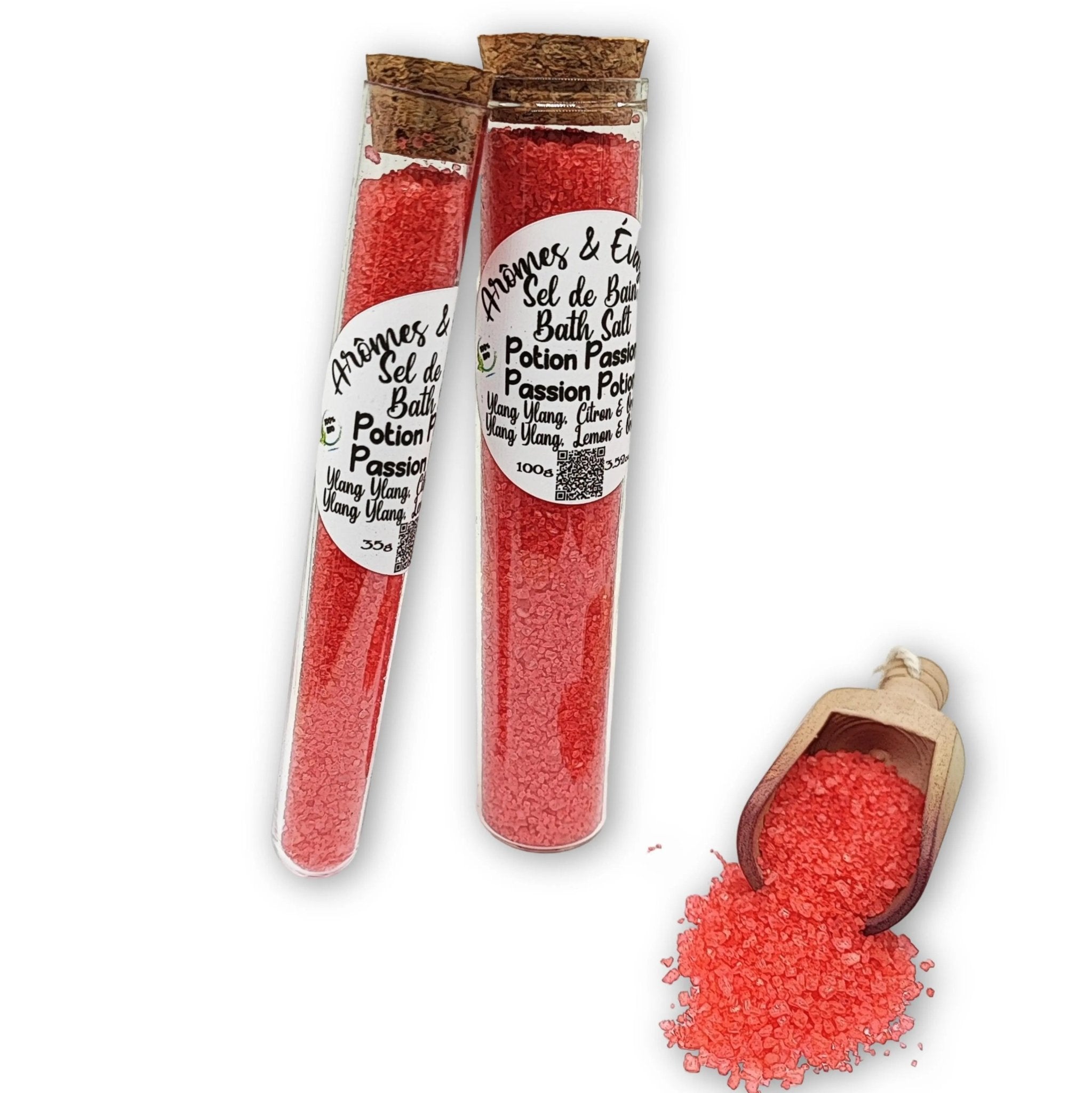 Bath Salt - Passion Potion - Ylang Ylang, Lemon & Orange Essential Oil - Modern Hustle Marketplace