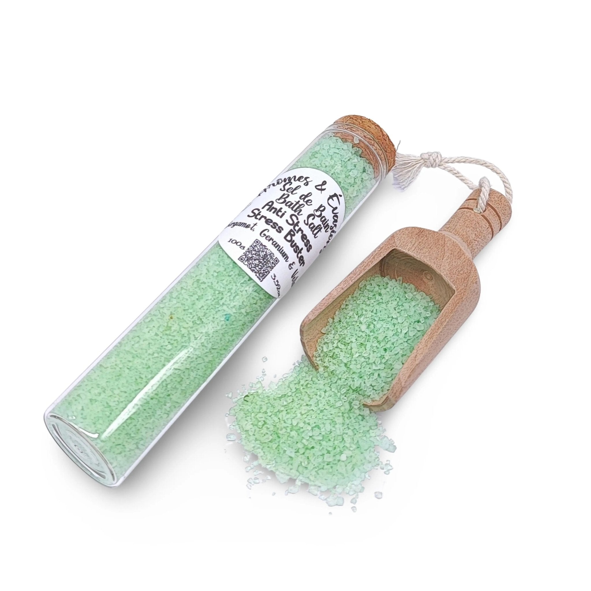 Bath Salt - Stress Buster Potion - Bergamot, Geranium & Vetiver Essential Oils - Modern Hustle Marketplace