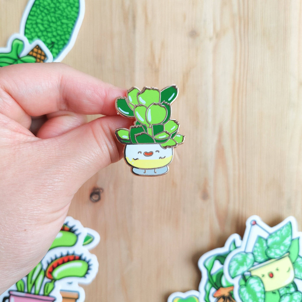Bear Paw Succulent Enamel Pin - Modern Hustle Marketplace
