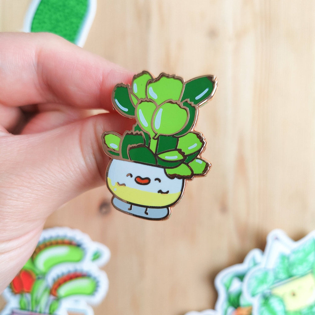 Bear Paw Succulent Enamel Pin - Modern Hustle Marketplace