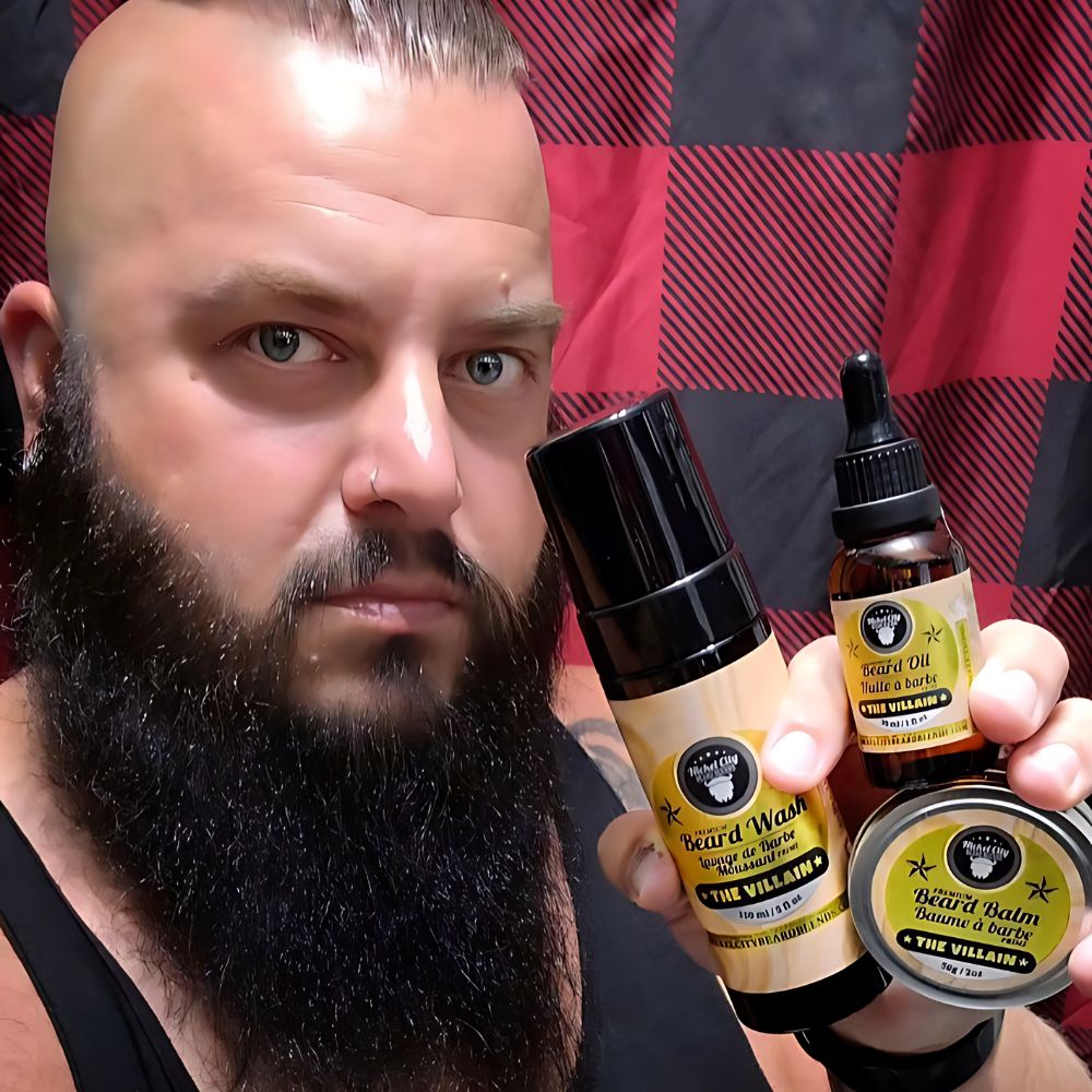 Beard Boss Trinity Bundle – The Professor (3 - Piece Beard Care Set: Oil, Balm, Shampoo) | Crisp Cedarwood, Smooth Vanilla & Sweet Cigar Undertone | Dr. Chris Schneider Collaboration - Modern Hustle Marketplace