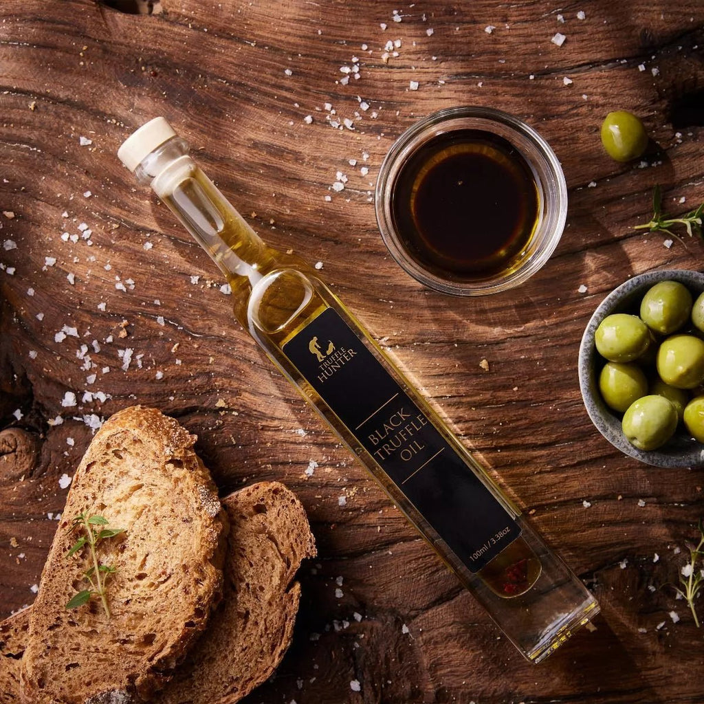 Black Truffle Oil Gift Bottle (100ml) - Seasoning & Marinading - Olive Oil - Modern Hustle Marketplace