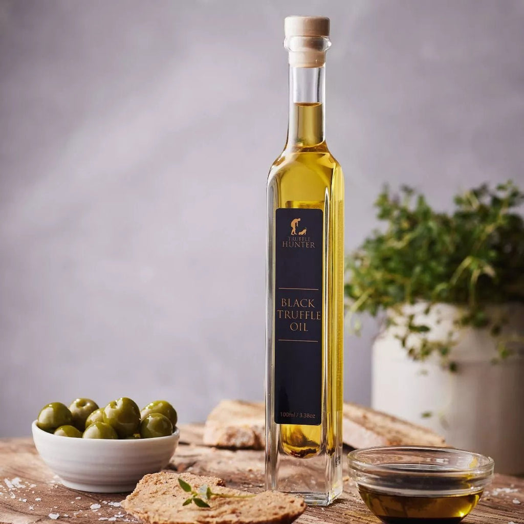 Black Truffle Oil Gift Bottle (100ml) - Seasoning & Marinading - Olive Oil - Modern Hustle Marketplace