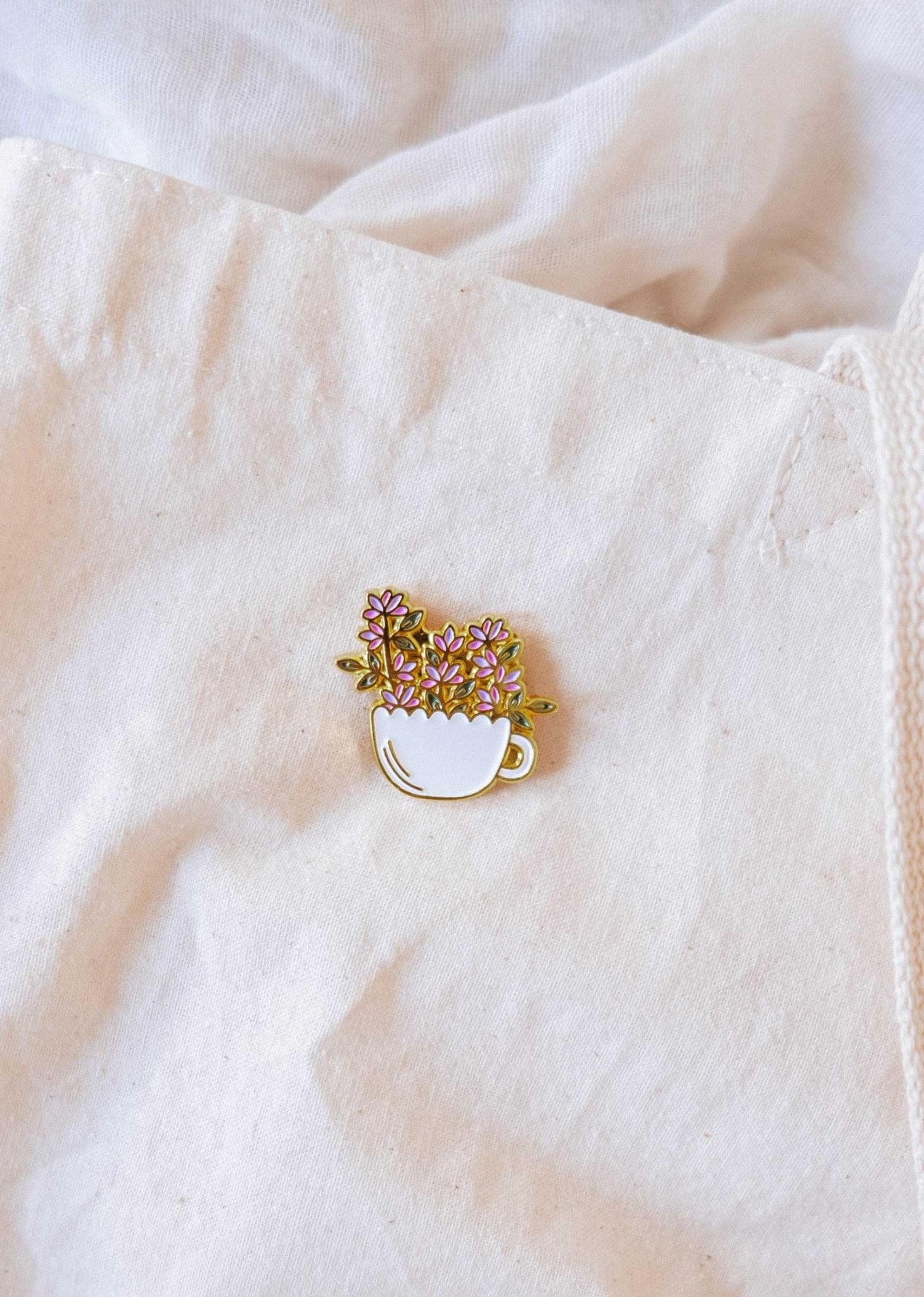 Bloom Cup Enamel Pin - Modern Hustle Marketplace
