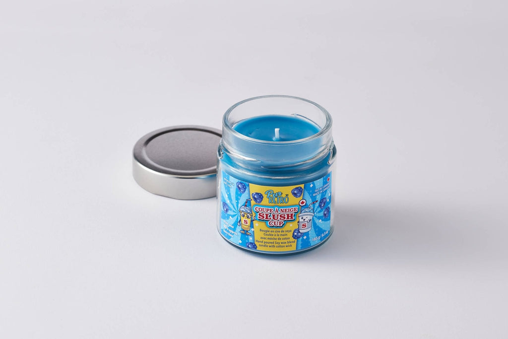 Blue Raspberry Slush Cup Mason Jar Candle – Nostalgic Sweetn - Modern Hustle Marketplace