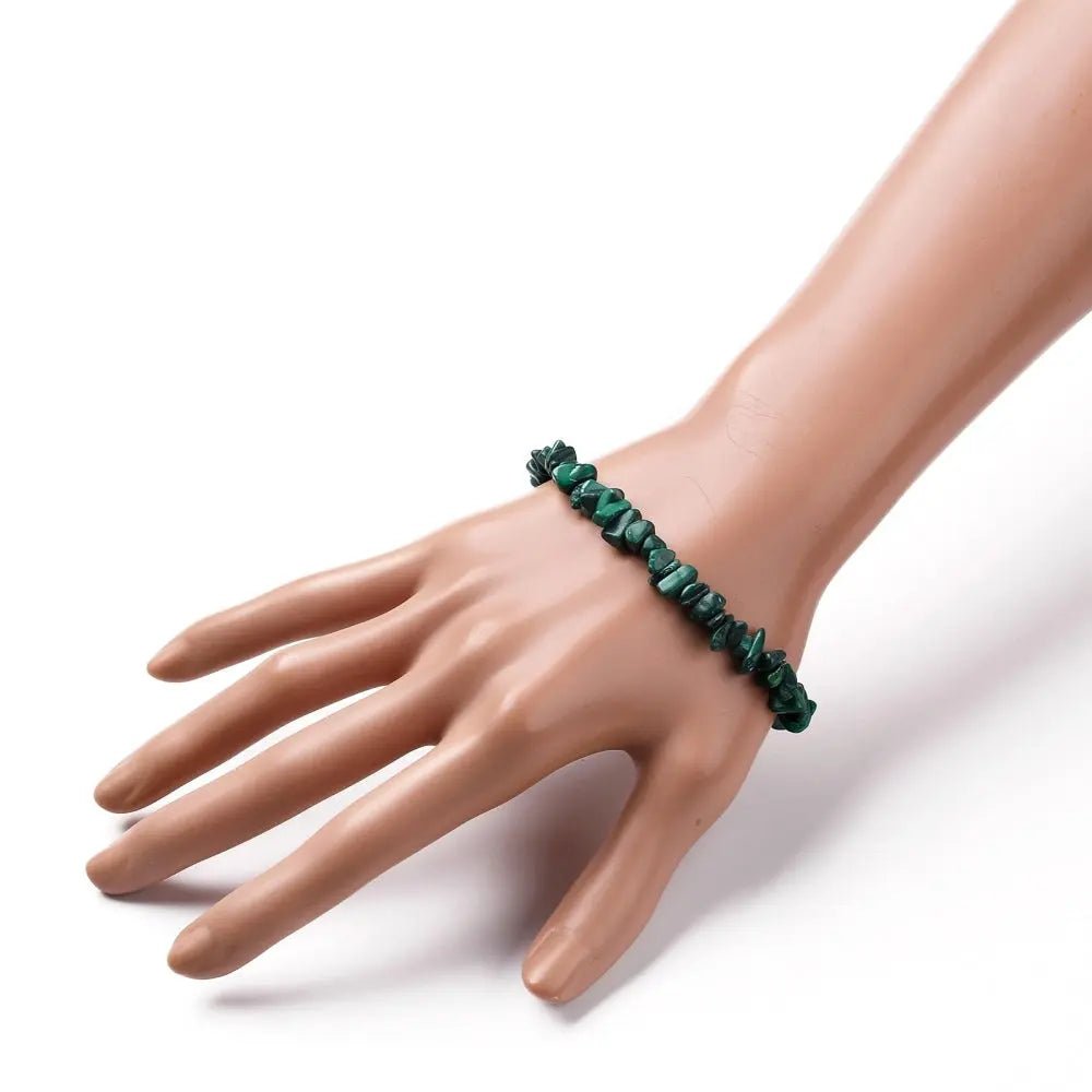 Bracelet - Malachite - Chips - Modern Hustle Marketplace