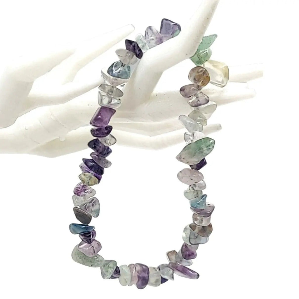 Bracelet - Rainbow Fluorite - Chips - Modern Hustle Marketplace