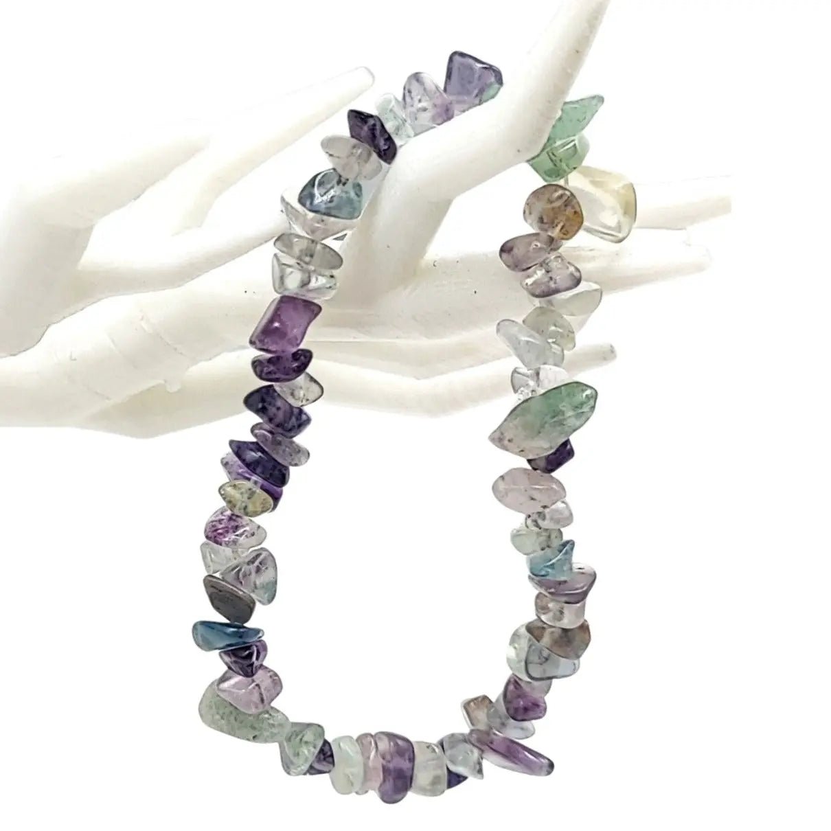 Bracelet - Rainbow Fluorite - Chips - Modern Hustle Marketplace