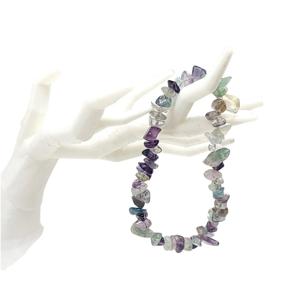 Bracelet - Rainbow Fluorite - Chips - Modern Hustle Marketplace