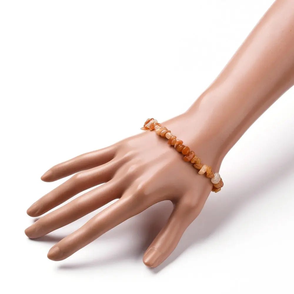 Bracelet - Red Aventurine - Chips - Modern Hustle Marketplace