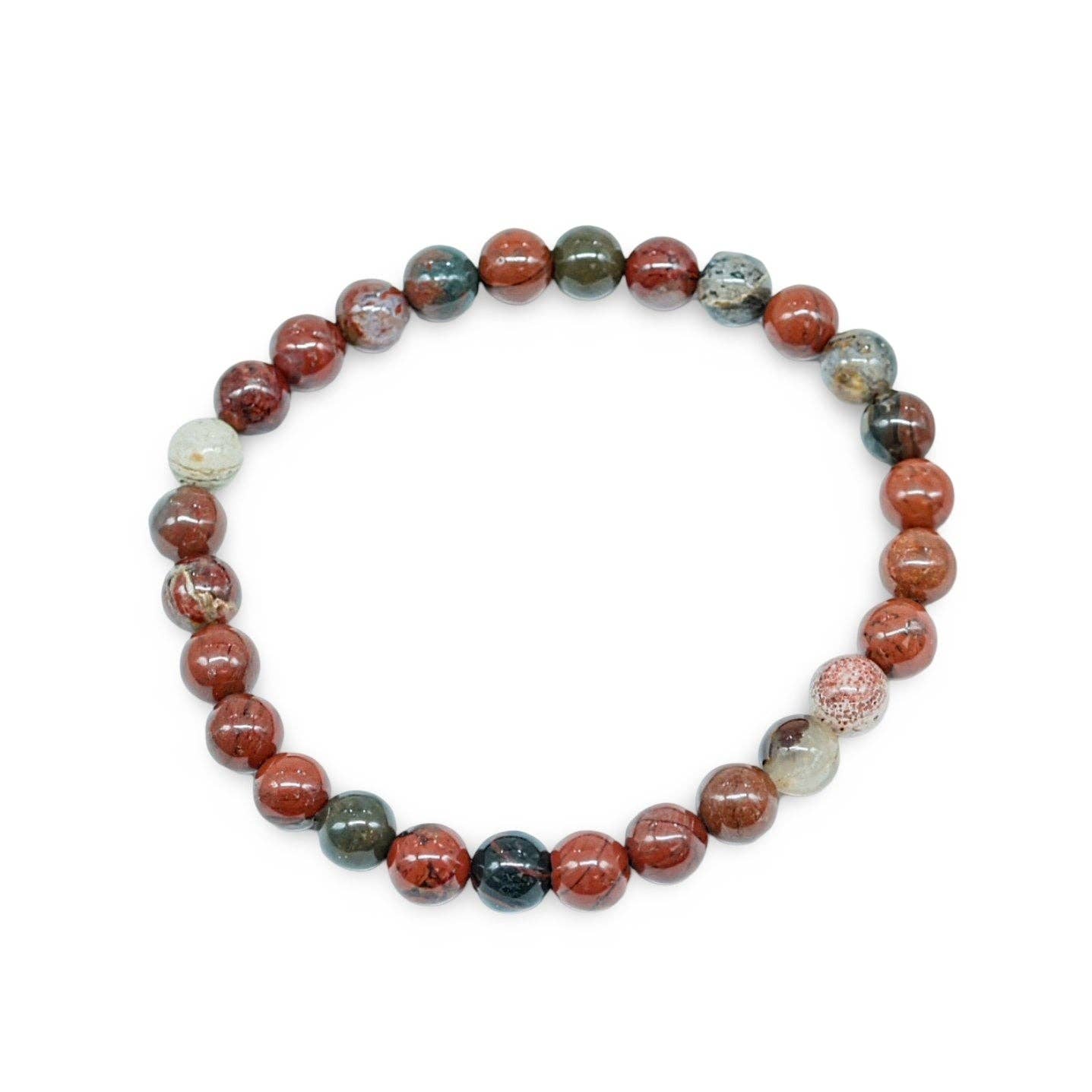Bracelet - Red Jasper - 6mm - Modern Hustle Marketplace