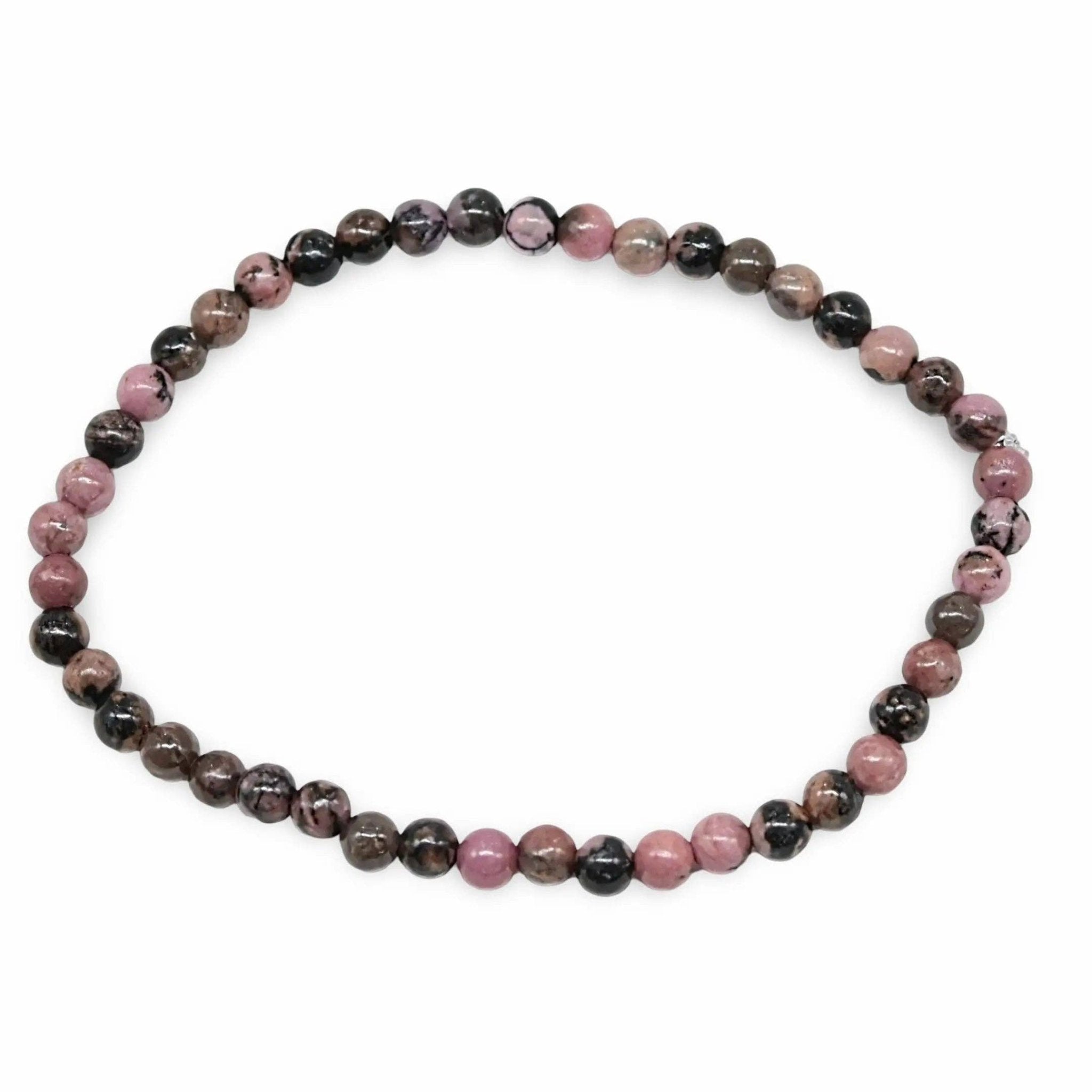 Bracelet - Rhodonite - 4mm - Modern Hustle Marketplace