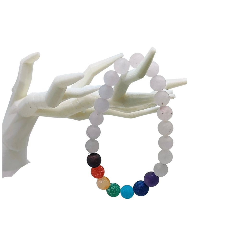 Bracelet - Rose Quartz - 7 Chakras - 8mm - Modern Hustle Marketplace