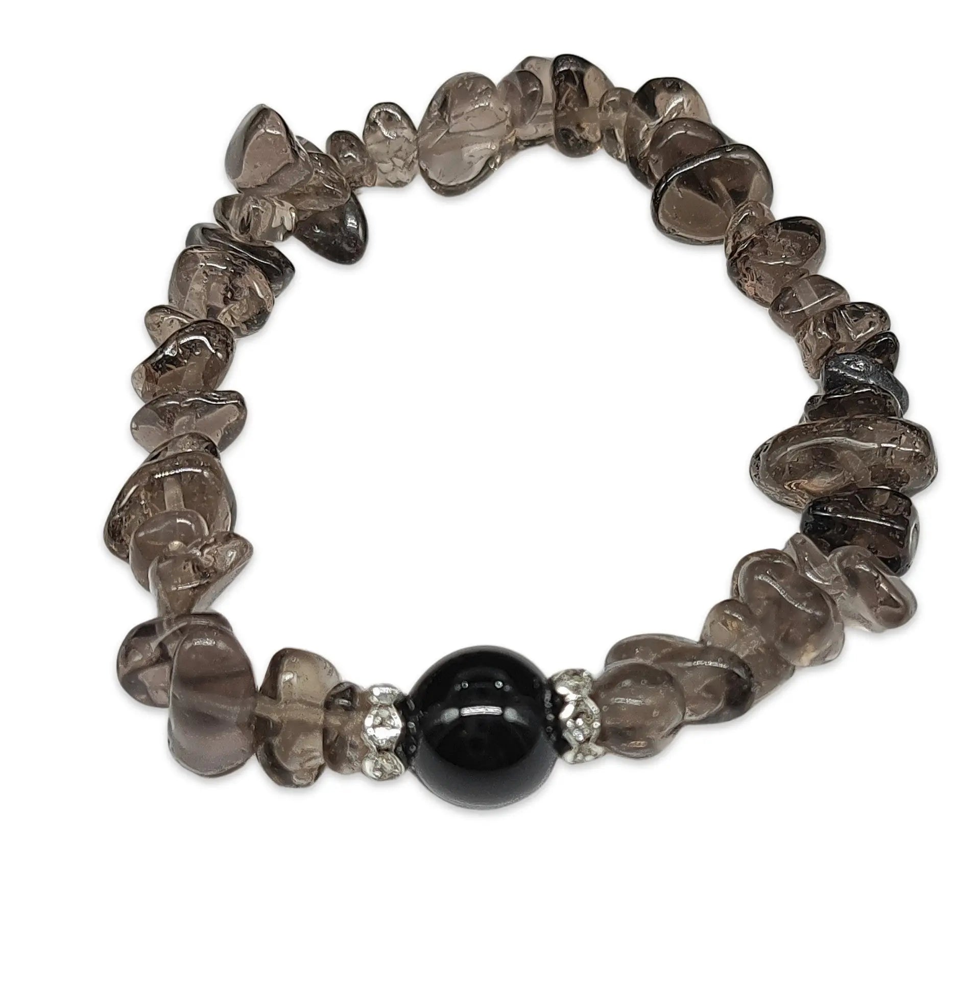 Bracelet - Smoky Quartz - Chips & Bead - Modern Hustle Marketplace