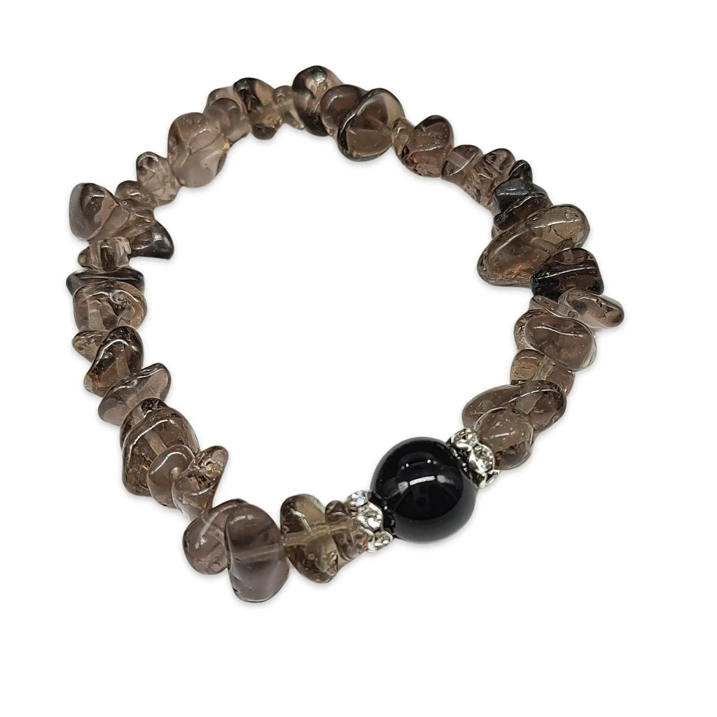 Bracelet - Smoky Quartz - Chips & Bead - Modern Hustle Marketplace