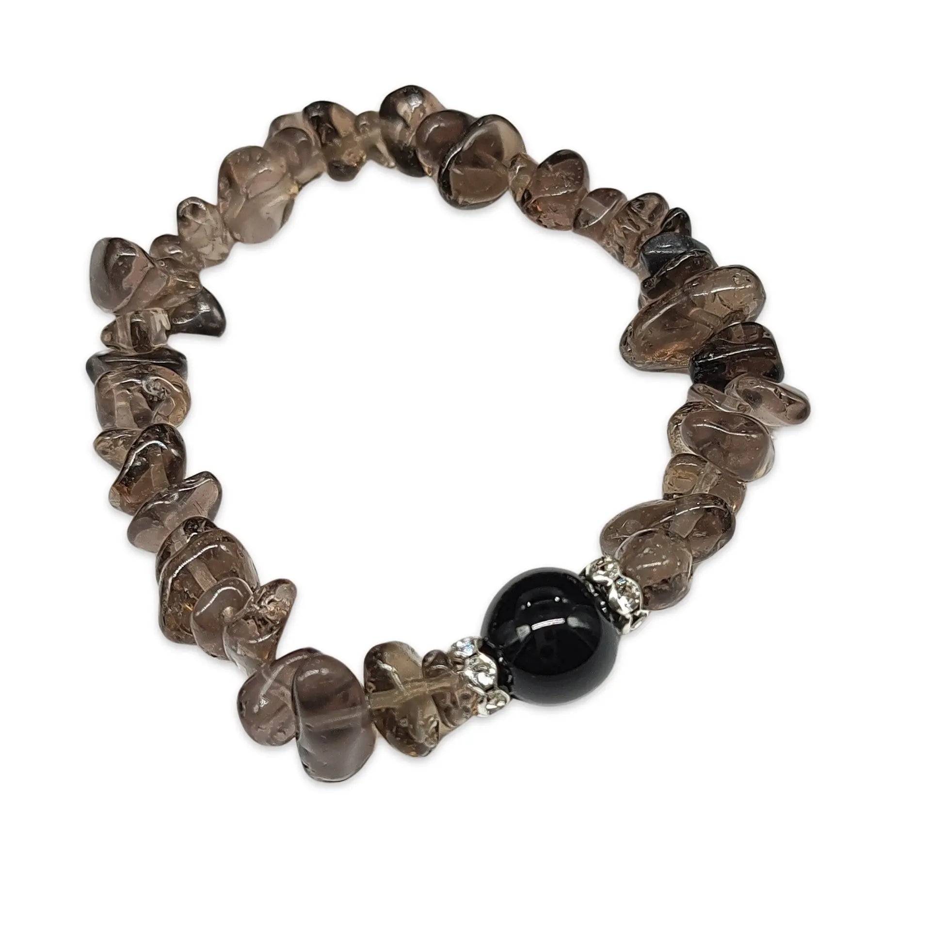 Bracelet - Smoky Quartz - Chips & Bead - Modern Hustle Marketplace