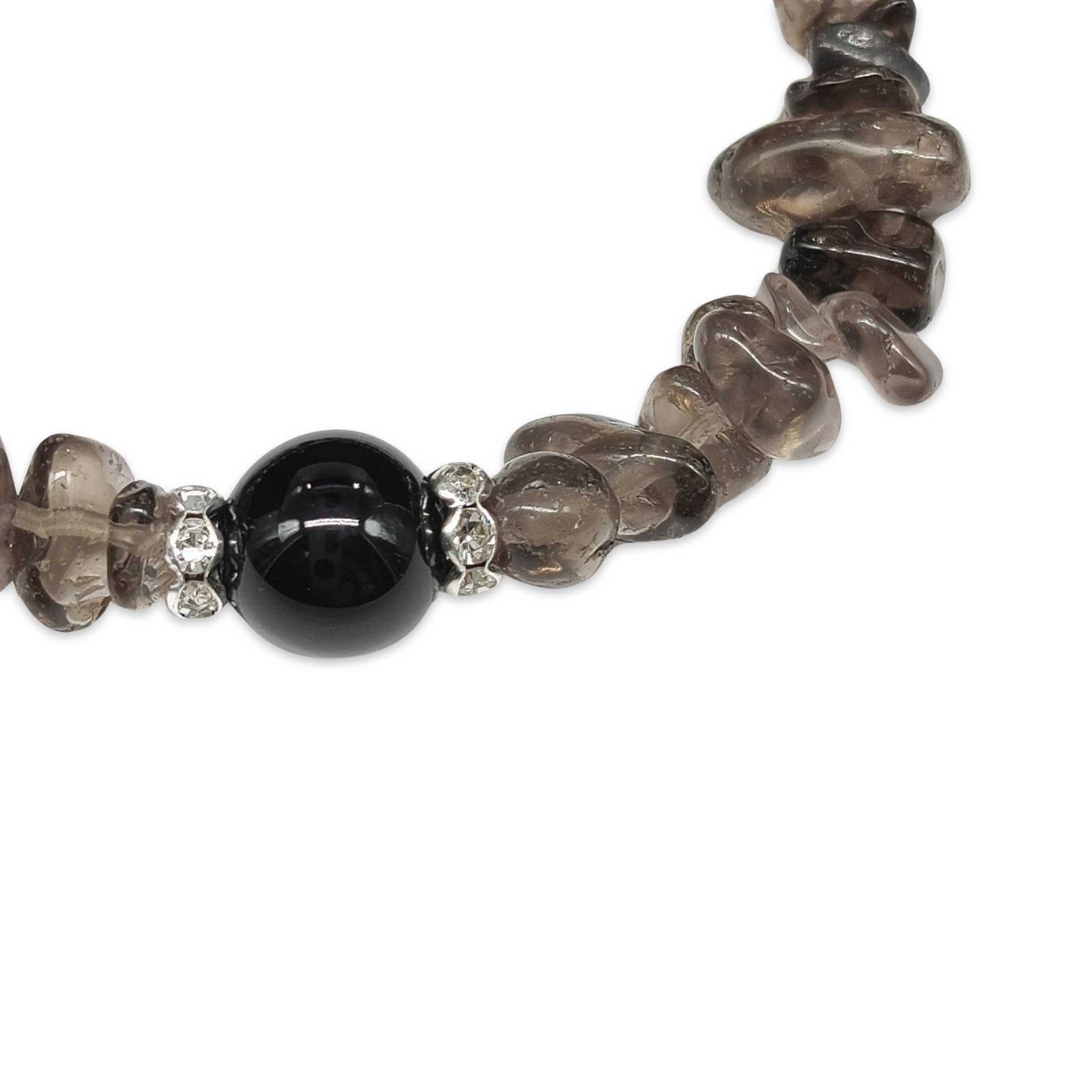 Bracelet - Smoky Quartz - Chips & Bead - Modern Hustle Marketplace