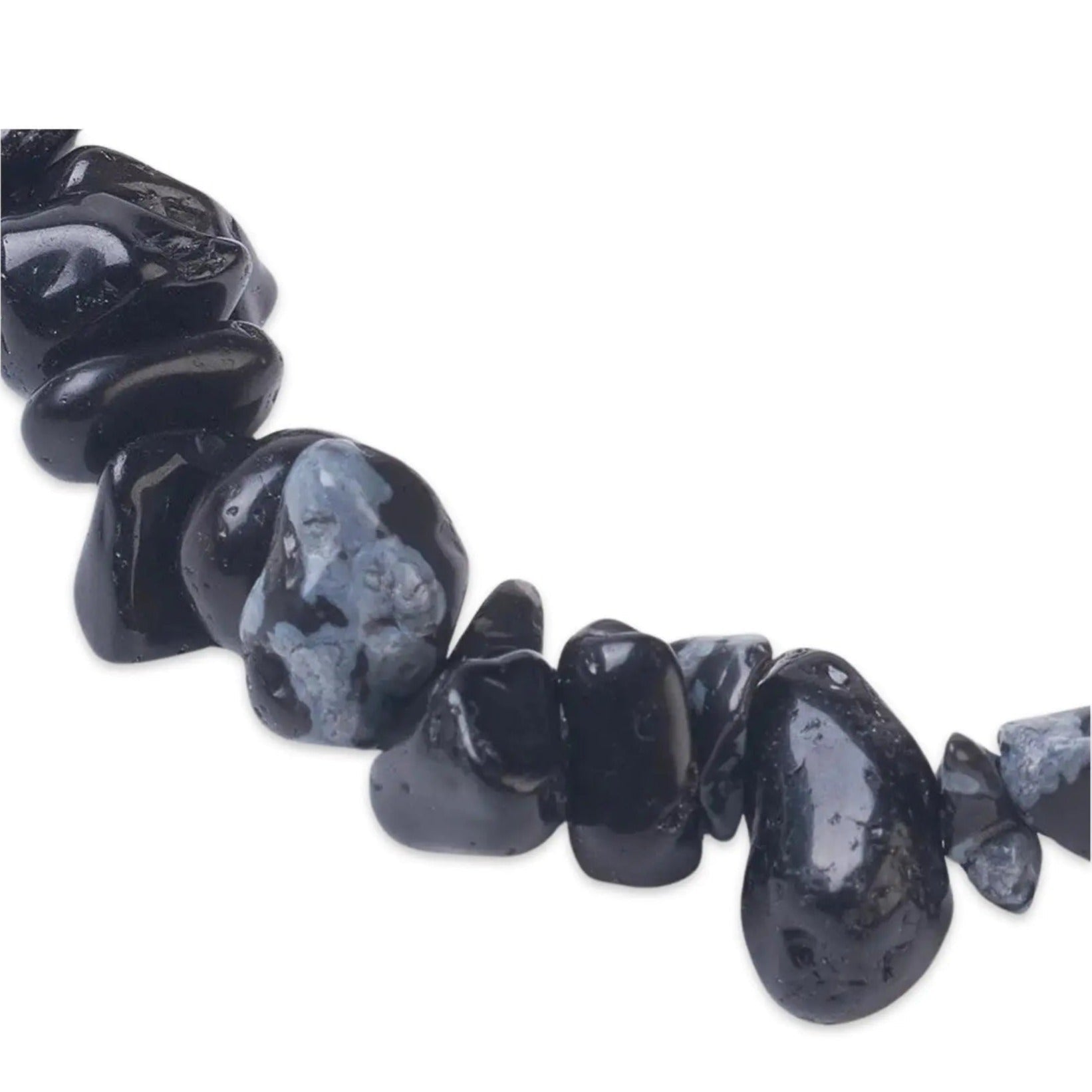 Bracelet - Snowflake Obsidian - Chips - Modern Hustle Marketplace