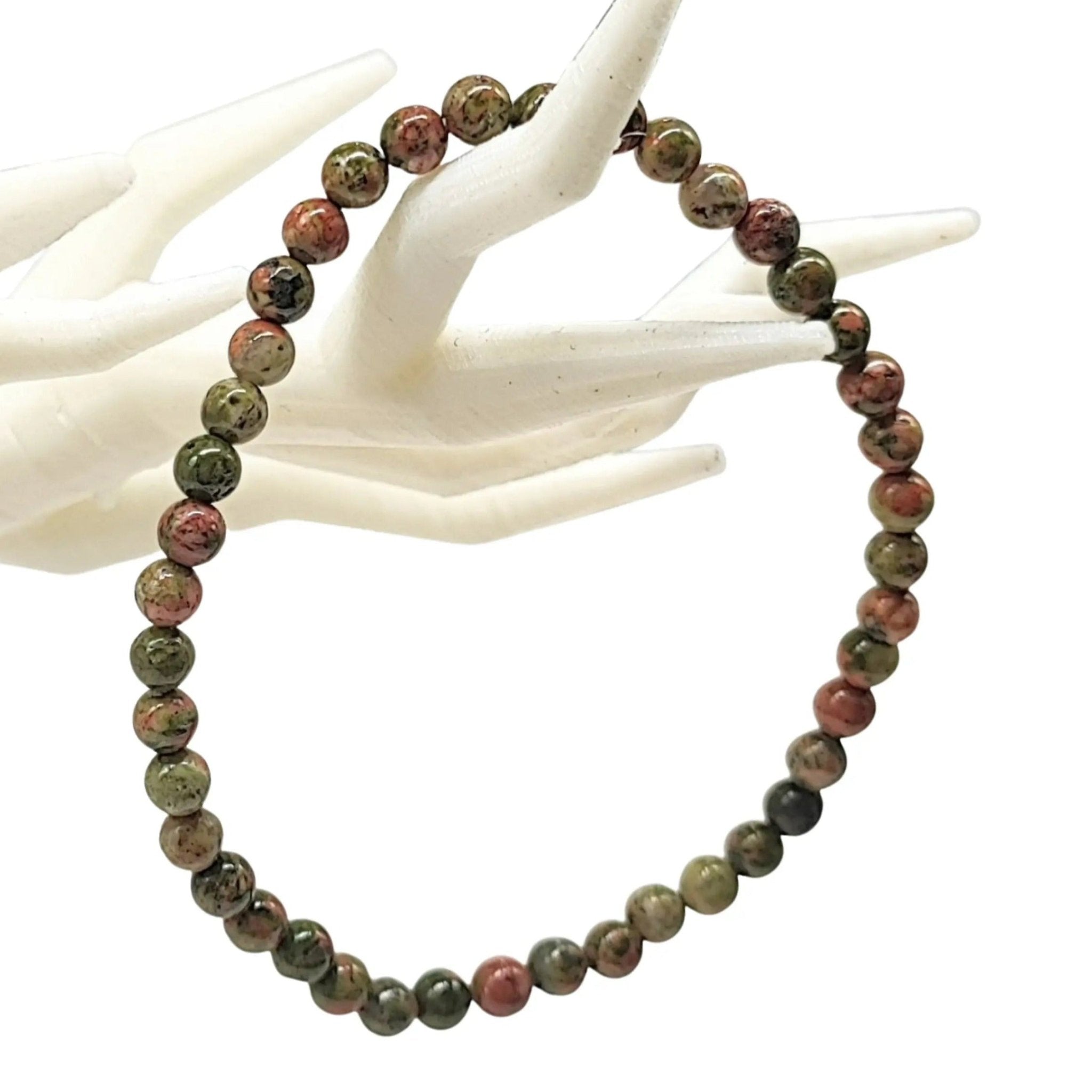 Bracelet - Unakite - 4mm - Modern Hustle Marketplace