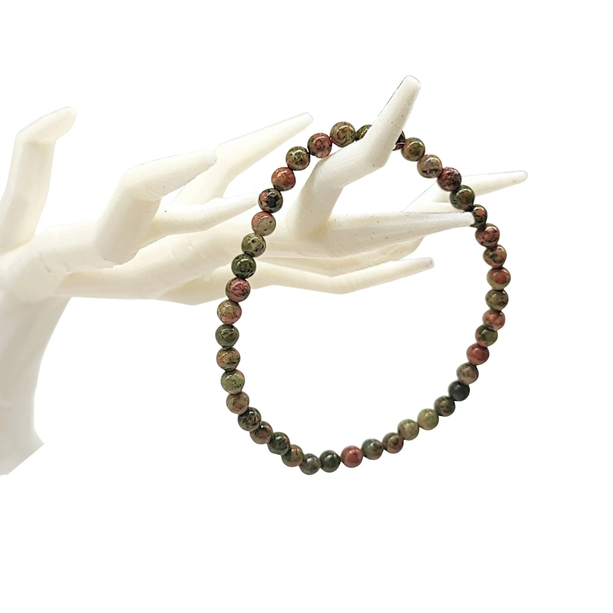 Bracelet - Unakite - 4mm - Modern Hustle Marketplace