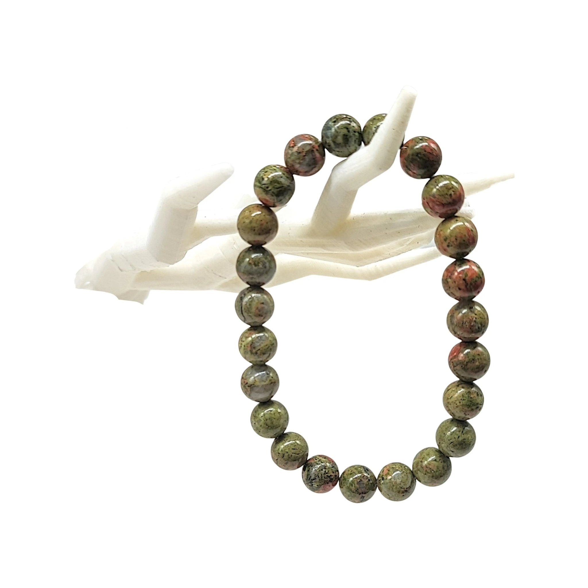 Bracelet - Unakite - 8mm - Modern Hustle Marketplace